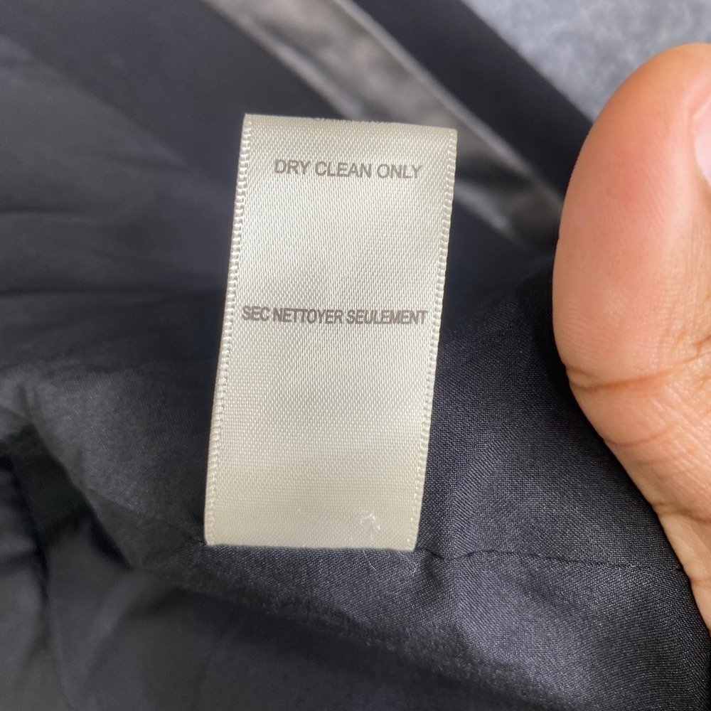 Rebecca Taylor Black Quilted Lamb Leather Mixed Media Peplum Jacket Size 8 - Picture 7 of 11